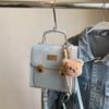 Bolso de Mano Textil Retro para Viajero 2025 Verano Nuevo Simple Mochila Coreana Bolso Cuadrado Pequeño Estilo Occidental Bolso de Mujer