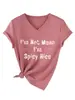 No soy malvada, soy una camiseta básica casual y elegante de manga corta con cuello en V para mujer de Amazon eBay sitio independiente