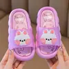 Mejora de Suela Suave Lindas Pantuflas de Conejito para Niños Princesa Antideslizantes para Interiores Baño Suela Gruesa Sandalias de Bebé