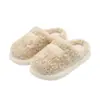 Puxicao Zapatillas de Algodón Estilo Nuevo para Mujer, Zapatos de Felpa de Algodón Cálidos para el Hogar en Otoño e Invierno, Pareja