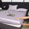 Lençol de Canto 100% Algodão Puro de Fibra Longa Xinjiang 2026 Peça Única Cobertor de Cama 100% Algodão Cetim Conjunto de Três Peças Lençol de Cama Antiderrapante