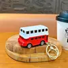 Chaveiro Pingente de Mini Ônibus de Liga de Zinco Transfronteiriço Exclusivo Modelo de Carro Chaveiro Pequeno Presente Atacado