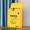 Buzón Pequeño con Cerradura, Impermeable y a Prueba de Sol, Buzón de Metal Resistente a la Corrosión, Buzón de Pared, Caja de Conveniencia, Buzón