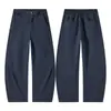 Calça de Trabalho Muxi Clothing Estilo Americano Desconstruída Cimitarra para Homens, Nova Outono Versátil Retrô de Perna Larga Casual