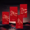 Envelope Vermelho Original Pronto para Usar Ano do Cavalo 2026, Envelope Vermelho Personalizado com Logo Corporativo, Presente Empresarial, Envelope de Ano Novo
