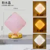 Luz noturna de pedra bruta de cristal natural transfronteiriça, luz noturna de lua crescente de cristal, decoração de atmosfera romântica para casa atacado
