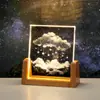 Nueva Luz Nocturna de Cristal Cielo Estrellado Luminoso Lámpara de Mesa para Dormitorio Lámpara de Mesita de Noche Adornos Decorativos Creativos para Escritorio Regalo de Vacaciones