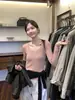 MISS Otoño Moda Básica Acanalada Versátil Ajuste Delgado Cuello Redondo Manga Larga Suéter de Punto para Mujer 98125