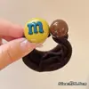 Elásticos Coloridos M&M para Rabo de Cavalo Alto para Meninas, Elásticos de Cabelo Que Não Danificam o Cabelo, Alta Elasticidade, Argolas de Cabelo Duráveis