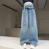 Jeans para Niña 2026 Estilo Nuevo de Primavera, Pantalones Rectos de Pierna Ancha Super Elegantes para Niñas Pequeñas en Primavera y Otoño