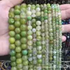 Ágata de Uva Contas Soltas Ágata Listrada Verde Fruta Otimizada Contas Redondas Contas de Fio Acessórios para Joias DIY Produto Semi-acabado Pulseira