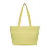 Bolsa Tote de Lona, Cor Sólida Simples, Bolsa de Mão Artística, Fashion e Versátil, Bolsa de Tecido para Estudante, Bolsa Grande para Marmita