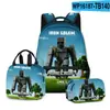 Mochila Escolar 3D de Filme Novo Mochila Lancheira Estojo Conjunto de Três Peças