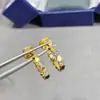 Pendientes Shangmei de Plata de Ley 925 con Diseño de Panal para Mujer, Pendientes de Panal de Oro Rosa de Alta Gama a la Moda, Artesanía CNC, Elegantes