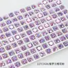 Dongzhou Nail Drill Ornaments 6MM Rose Cut Point Bottom Drill Acessórios DIY Brincos K9 Glass Drill Super Flash Nail Drill