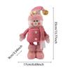 Muñeco de nieve de alce antiguo con patas largas retráctiles de color rosa para Navidad transfronterizas, decoración para ventanas