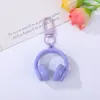 Llavero Colgante de Auriculares 3D Colorido Colgante de Cuentas DIY Cadena de Teléfono Linda Decoración para Bolso de Coche Accesorios