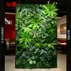 Parede de Plantas Simuladas Parede de Plantas Verdes Tridimensional Flores Artificiais Bíônicas Superfície de Parede de Fundo Paisagem Decoração de Parede Externa de Loja