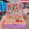 Novo Conjunto de Caixa de Presente de Acessórios de Cabelo para Crianças Meninas, Caixa de Joias Exquisita e Doce de Presente de Aniversário, Acessório de Cabeça de Princesa para Menininhas