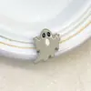 Serie de Caricaturas Lindas de Acrílico Cuentas con Agujero Recto de Fantasma Pintado Cadena para Teléfono Móvil Colgante Accesorios de Joyería