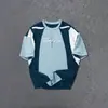 Verano 2025 Nuevo Venta Caliente Transfronteriza Impresión Digital 3D Moda Casual para Hombre Marca de Tendencia Camiseta de Malla con Letra