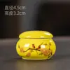 Pote selado retro cerâmico pequeno pote de chá pote de boca larga portátil pote pequeno de remédio pote de bálsamo