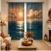 Cortinas gruesas opacas transfronterizas para dormitorio, sala de estar y estudio, venta al por mayor con estampado geométrico de impresión digital, hechas a medida por el fabricante