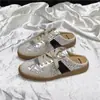 Mules cerrados de estilo alemán para mujer, colección primavera/verano 2026, calzado para exteriores, suela gruesa, sin tacón, slip-on, zapatos perezosos, mules para mujer