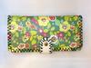 Nueva cartera de impresión hecha a mano escénica para estudiante mujer graffiti retro estilo étnico PU