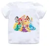 Comercio Exterior Transfronterizo Ropa de Comercio Exterior para Niños Camiseta de Manga Corta Estampada de Dibujos Animados de Verano Camiseta de Jardín de Infancia