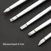 Set de 5 Plumas para Uñas, Plumas de Tallado, Plumas de Degradado, Pinceles para Uñas, Plumas de Silicona, Herramientas para Uñas, Plumas de Pintura