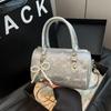 Bolsa Pequeña para Mujer 2025 Verano Nueva Bolsa Portátil tipo Almohada Versátil Texturizada Vintage Bolso Cruzado Celebridad de Internet Bolso Pequeño para Multitud