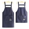 Delantal Impermeable Compuesto Estilo Japonés Catering Ropa de Trabajo con Texto Impreso para Adulto Delantal de Cocina Casero Transpirable para Mujer