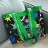 Bolsa Tejida de Mano con Forma de Barco Laminado, Bolsa de Compras Tejida con Forma de Barco Impresa con Logo a Color para Regalo, Bolsa Tejida de Plástico PP