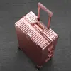 Estuche de Viaje Completo Engrosado de Aleación de Aluminio y Magnesio Estuche con Ruedas Estuche de Metal para Equipaje de Mujer Estuche de Tablero de Jabalí de 20 Pulgadas para Hombre Maleta Caja con Contraseña