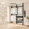 Perchero de pie 38 mm de grosor Simple para uso doméstico Montaje de perchero para ropa para casa de alquiler Estilo abierto Armario vestidor