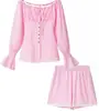 Ropa popular de mujer de AliExpress Europa y América transfronteriza, conjunto versátil simple y elegante de tops y pantalones para ir al trabajo