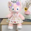 Hanfu de Meio Outono 50cm Lulu Roupa de Urso Lena Roupa de Sino Alça Floral Vestido de Casamento Venda por Atacado