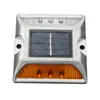 Tachuelas Solares de Aluminio Fundido para Guía Nocturna, Marcadores Viales Elevados Reflectantes de Doble Cara