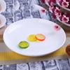 Prato de frutas de 7 polegadas disco branco puro porcelana de magnésio de Shanxi prato de salada de frutas de cozinha prato para refogar