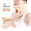Suporte de pescoço para adultos, suporte de fixação cervical dividido, ajustável, elástico, com orifício para o pescoço, respirável