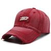 Gorra de Béisbol Bordada de Mezclilla Lavada de Moda Europea y Americana para Mujer Primavera y Otoño Gorra Parasol Vintage Agujero Viejo Gorra Curva