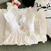Pijama de Algodón Nube Nuevo Estilo de Verano para Mujer, Tirantes con Estampado de Puntos de Colores, Shorts con Almohadillas en el Pecho, Ropa Exterior Estilo Girly, Ropa para el Hogar