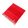 Lenço Vermelho Chinês de Presente para Cerimônia de Abertura, Lenço de Reunião Anual com Texto Impresso, Logo Bordado Personalizado Vermelho Brilhante, Atacado para Eventos de Abertura