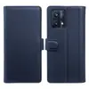 Capa Flip de Couro Genuíno com Porta-Cartões e Suporte Anti-Queda para Realme 9/10/11/12 Pro/Pro+