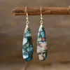 Estación Independiente Transfronteriza Pendientes Colgantes de Gota Larga de Piedra Imperial Bohemia Joyería Popular Europea y Americana de Piedra Natural Joyería