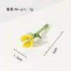 Ornamento de Mesa Flor de Vidro Zibo Feito à Mão, Buquês de Flores Simuladas, Decorações de Escritório de Alto Padrão, Presentes de Aniversário