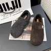 Roupas de Exterior Quentes Sapatos Birkenstock Personalizados Temporada de Nicho Outono e Inverno Forro de Lã Cinza Novos Sapatos Peludos Birkenstock Sapatos de Algodão Femininos