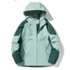 Chaqueta Mom Pájaro Carpintero para Mujer Otoño Nuevo Tres en Uno Desmontable Chaqueta Cálida para Mediana Edad y Personas Mayores Primavera y Otoño