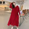 Bata Larga de Manga Larga Talla Grande, Vestido de Tirantes de Color Sólido para Primavera y Otoño, Vestido Ropa de Casa Talla Grande 100kg, Disponible en Versión Delgada y Puede Ser Usado Afuera